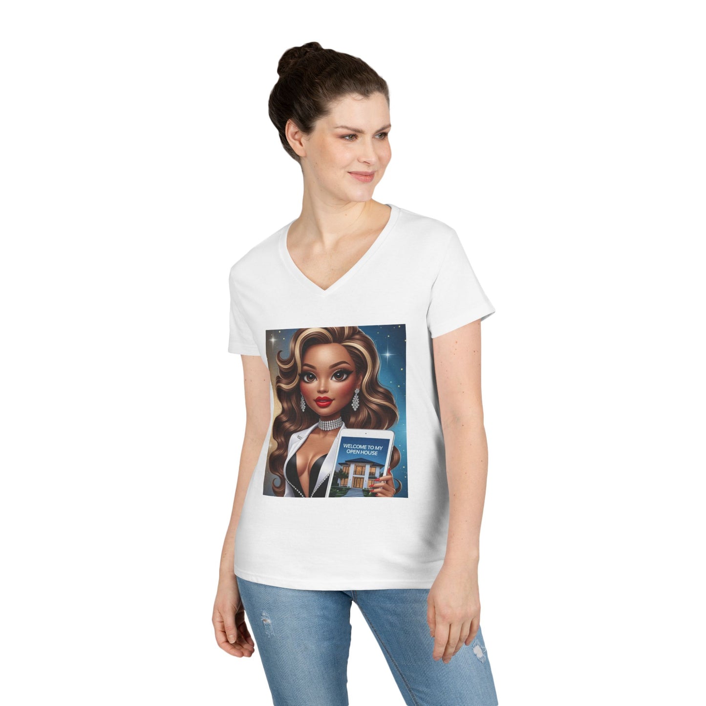 Ladies' V-Neck T-Shirt